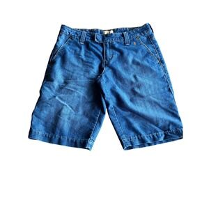 Levi's Tab Twill‎ Bermuda Casual Retro Denim Shorts Womens Blue Size 6